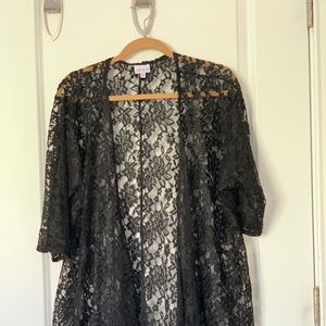 Black lace kimono EUC